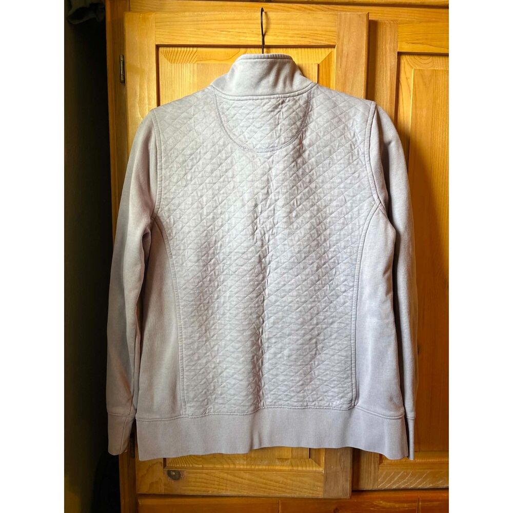 L.L. Bean | Lilac Quilted Quarter Zip Pullover w/ Pockets | Medium - Picture 4 of 4